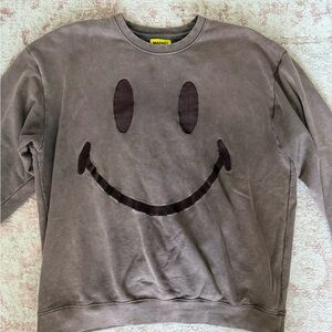 Arket Brown Crewneck Sweatshirt with Yellow Label